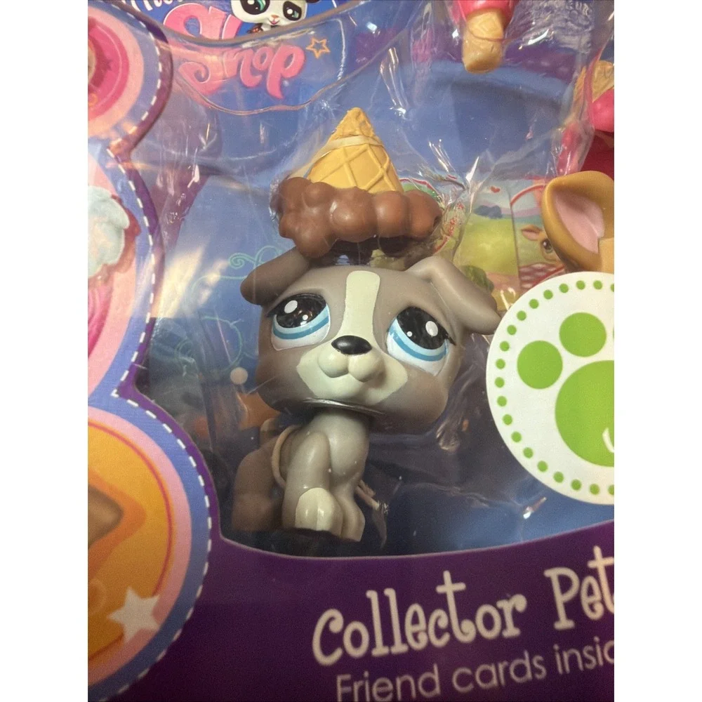 Littlest Pet Shop Pet Pairs #1832 Jack Russell Dog & #1833 Cow NIB 2010 Vintage